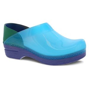 Blue Translucent Dansko clog